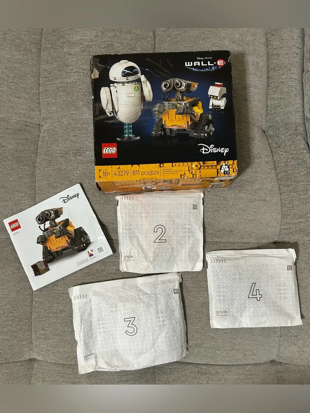 Disney LEGO WALL·E 43279 Incomplete Set-Missing package #1/includes Manual